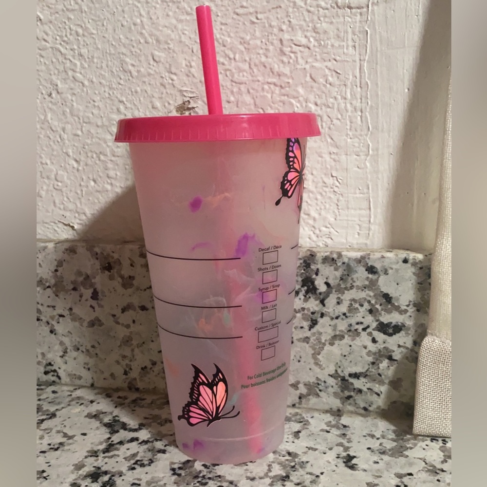 Color changing custom Starbucks cup